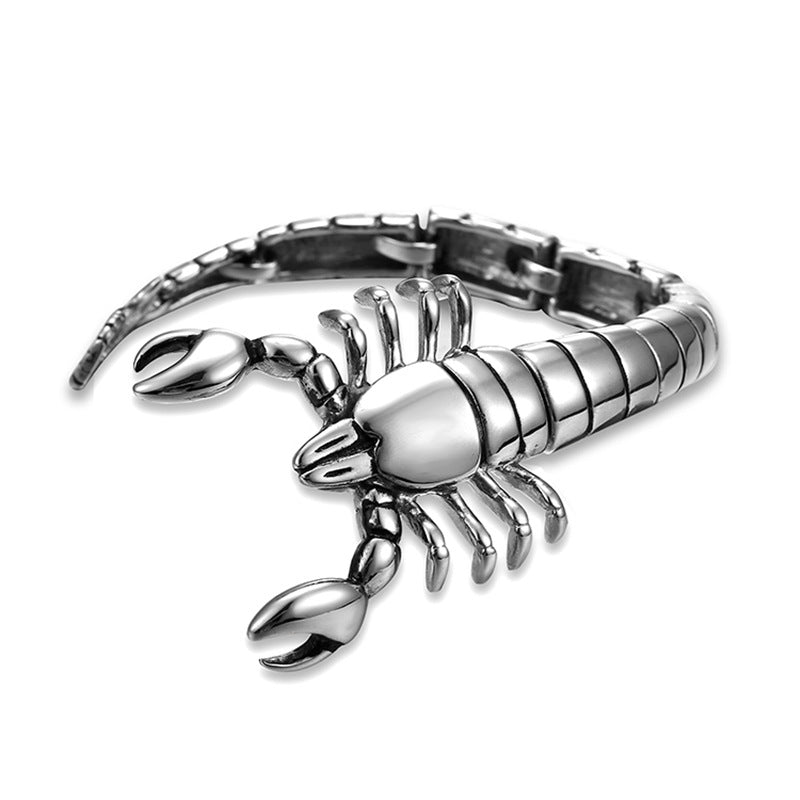 Edelstahlarmband mit Skorpion-Motiv