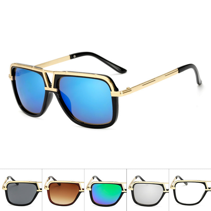 Herren Retro Sonnenbrille Oversize Frosch Statement