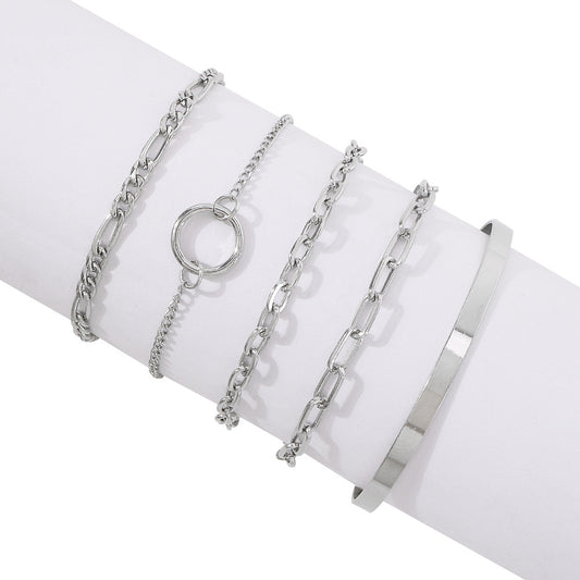 Trendiges Armband mit Ring-Design, individueller Stil