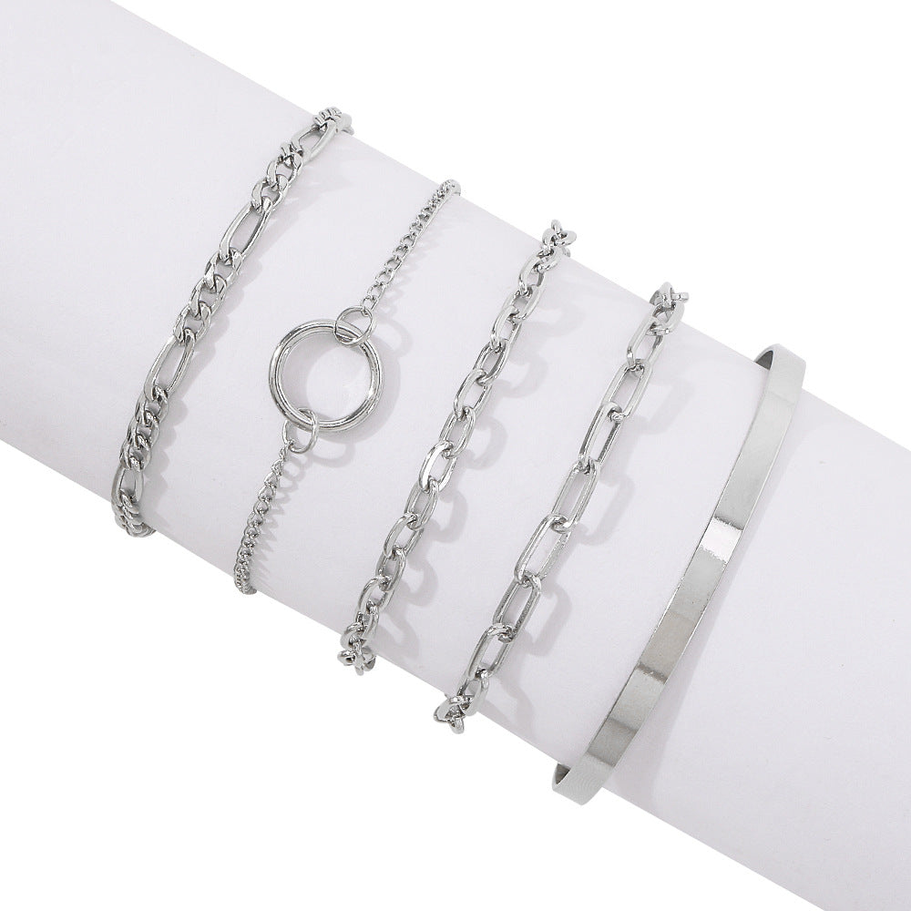 Trendiges Armband mit Ring-Design, individueller Stil