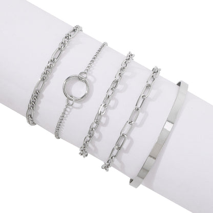 Trendiges Armband mit Ring-Design, individueller Stil
