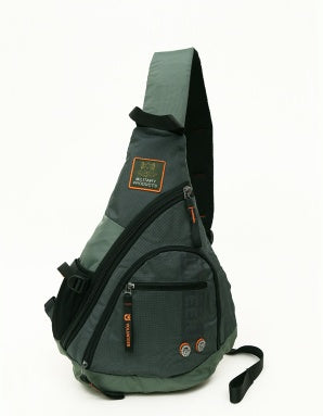 Herren-Sling-Rucksack aus Oxford-Gewebe, Schulter- und Brusttasche für Laptop, Trinkflasche, Reisen und Trekking