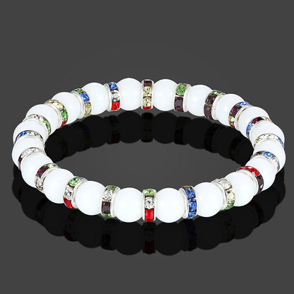 Beliebtes Yoga Perlenarmband Naturstein Statement