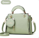 Niedliche Schultertasche mit Katzenmotiv, quadratische Tasche mit großem Fassungsvermögen