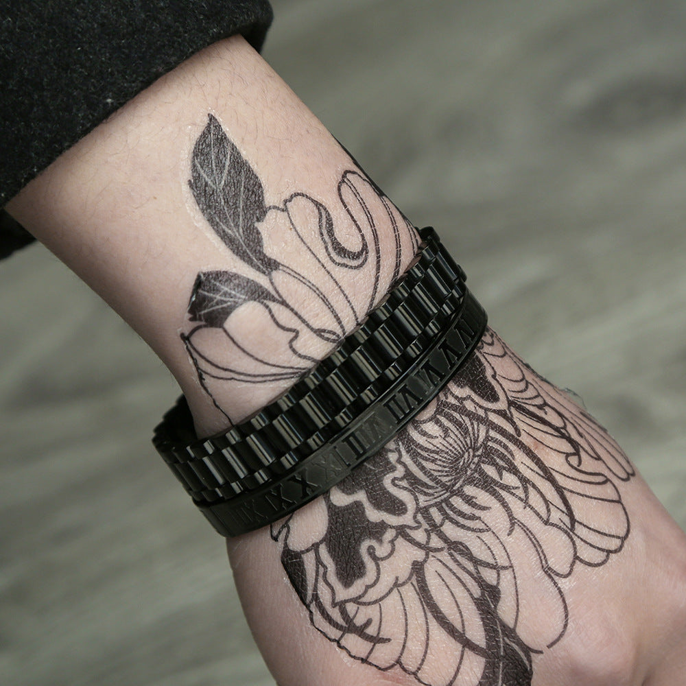 Punk bracelet made of titanium steel in Roman style, creative design