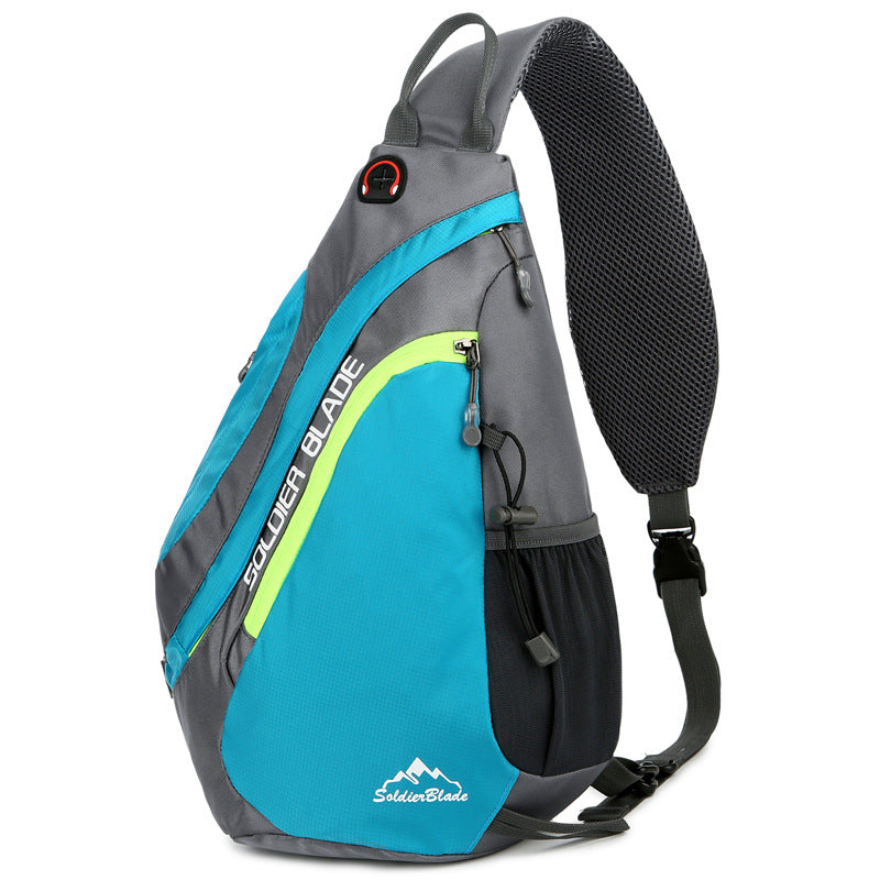 Lässige, wasserdichte Herren-Sport-Brusttasche aus Nylon, Crossbody-Tasche für Outdoor-Aktivitäten