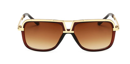 Herren Retro Sonnenbrille Oversize Frosch Statement