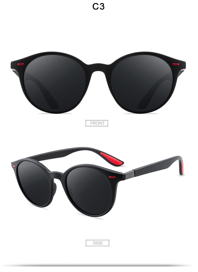 P26 Herren Runde Sonnenbrille Polarisiert Driving Statement