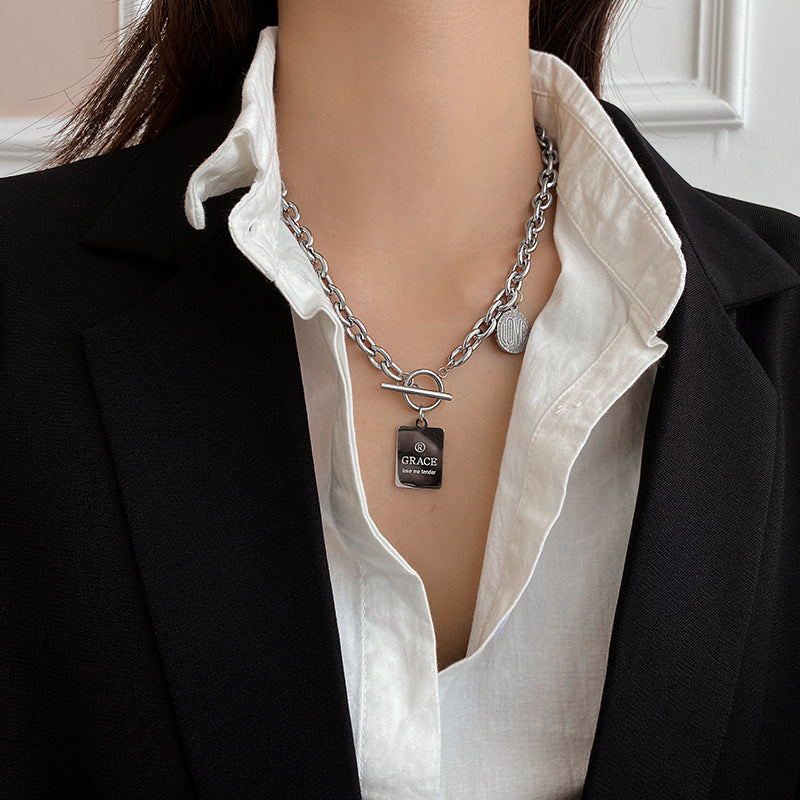 Hip-Hop-Halskette für Damen mit dicker Kette