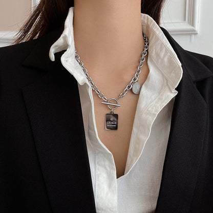 Hip-Hop-Halskette für Damen mit dicker Kette