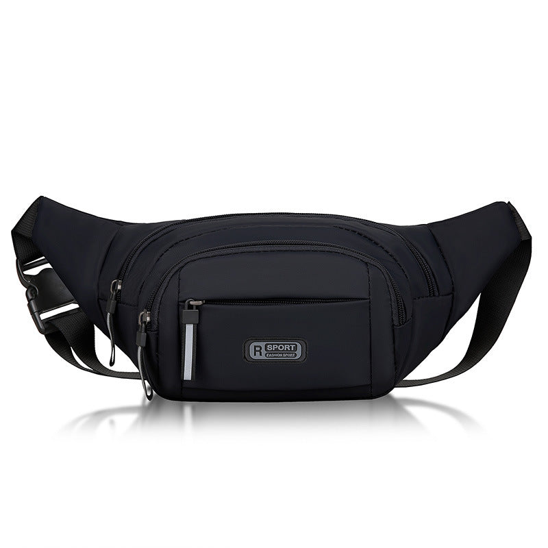 Multifunctional men's belt bag, durable and waterproof, crossbody bag