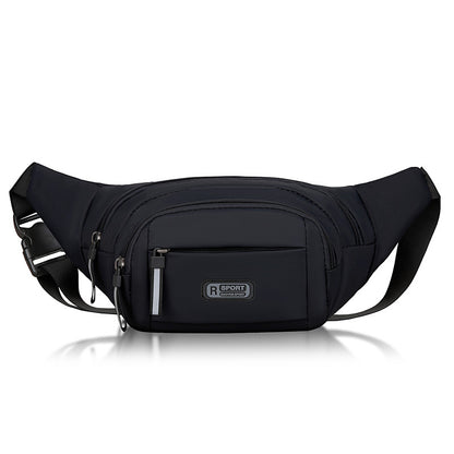 Multifunctional men's belt bag, durable and waterproof, crossbody bag