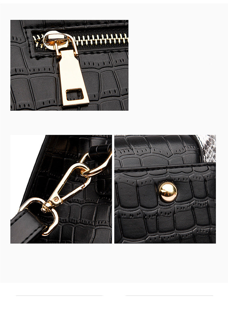 Messenger-Tasche mit Steinmuster, stilvolle koreanische Version, trendige Tote-Bag (Net-Red-Stil)