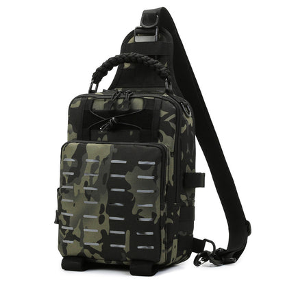 Crossbody-Gürteltasche und Rucksack für Angelruten, spezieller Ausrüstungsrucksack mit großem Stauraum