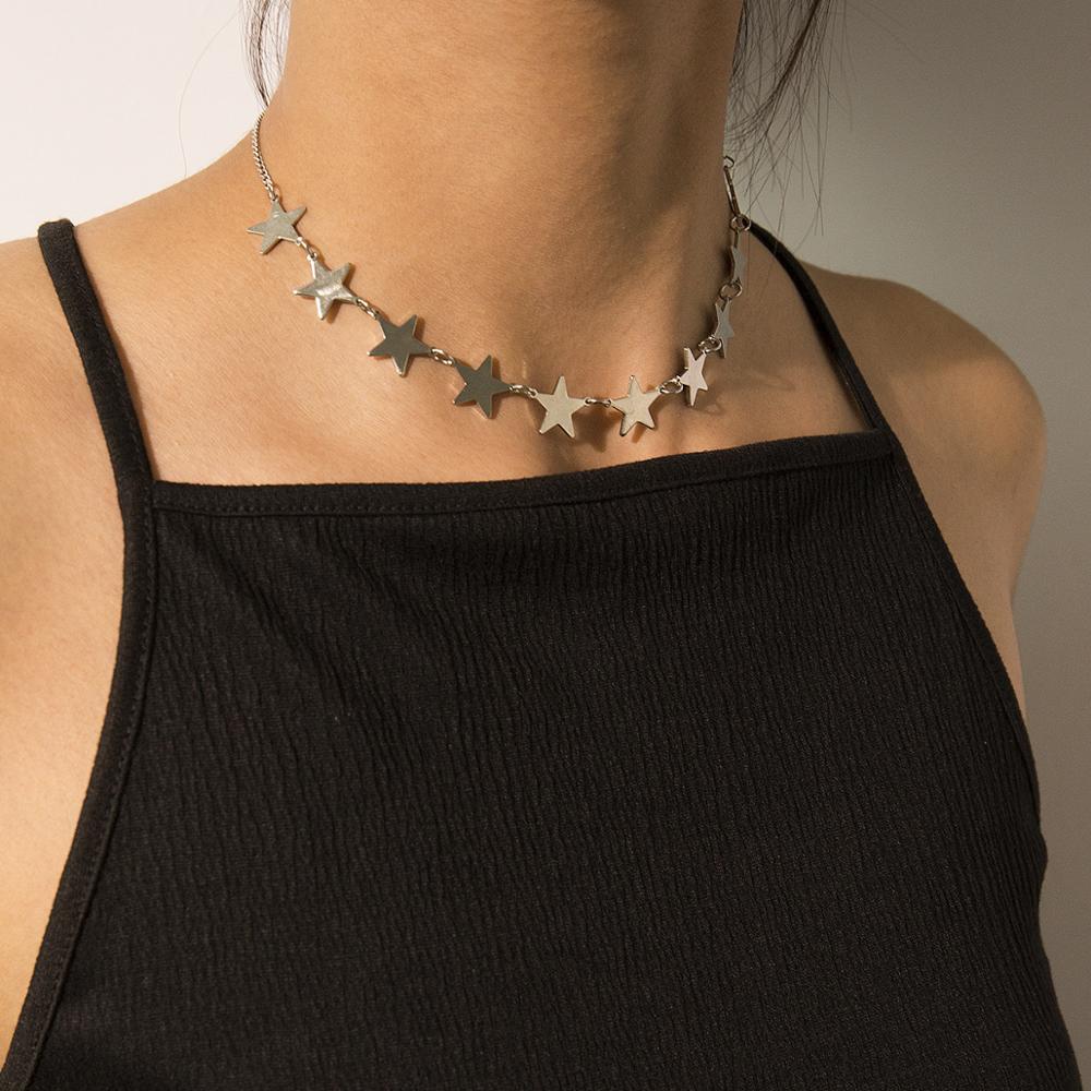 Vintage-Choker mit mehrlagigem Herzanhänger im Boho-Stil