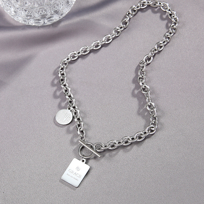 Hip-Hop-Halskette für Damen mit dicker Kette