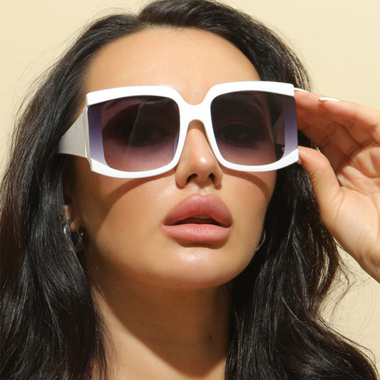 Eckige Oversize Sonnenbrille Fashion Trend Statement