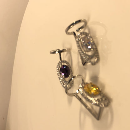 Fingertip-Nagelring mit Schmuckstein