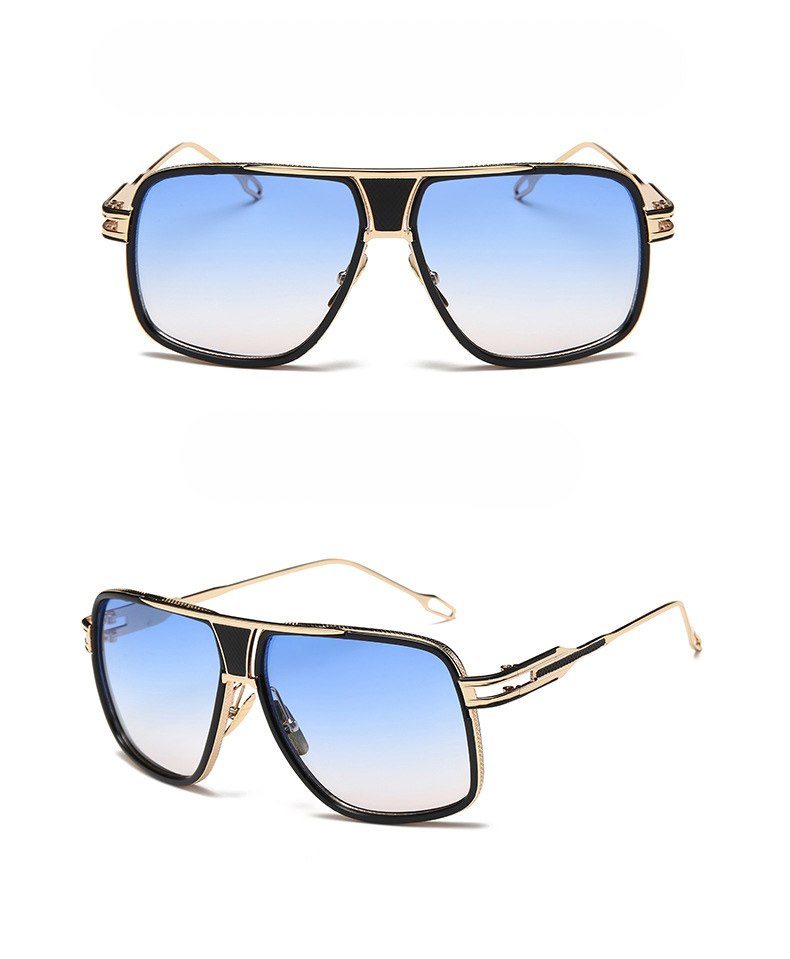 Herren Designer Sonnenbrille Eckig Polarisiert Statement