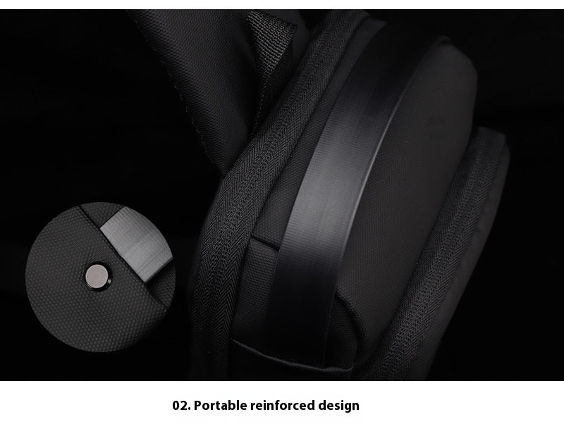 Herren-Sport-Crossbody-Umhängetasche mit USB-Ladeanschluss