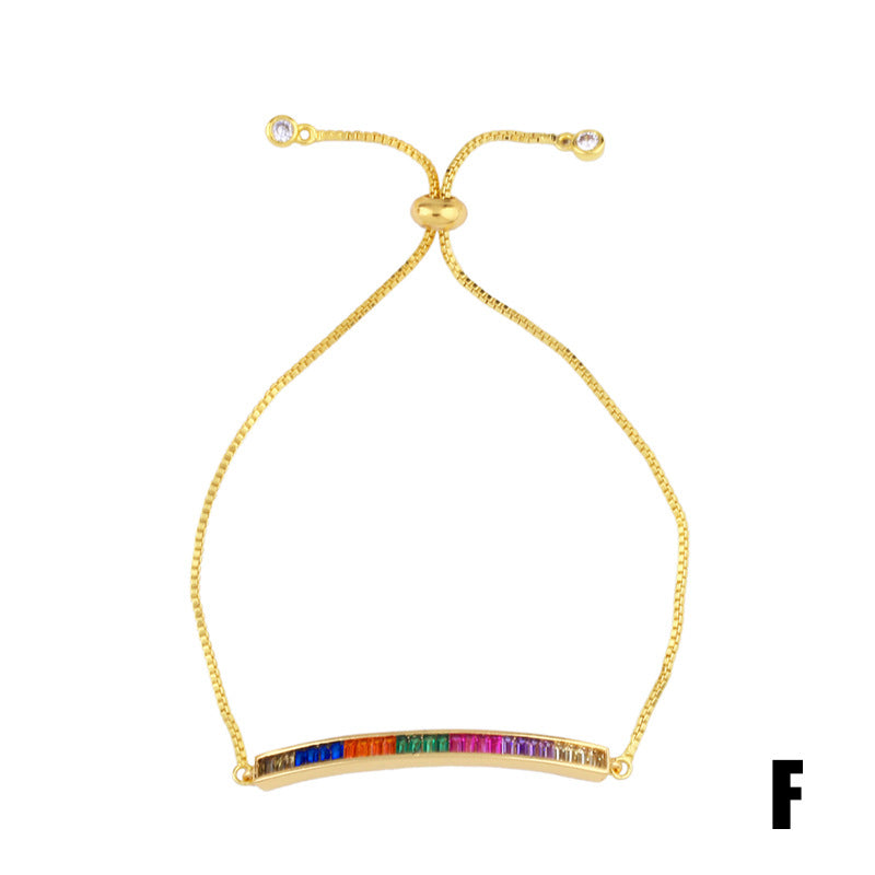 Zirkonarmband mit farbigen Kristallen