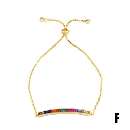 Zirkonarmband mit farbigen Kristallen