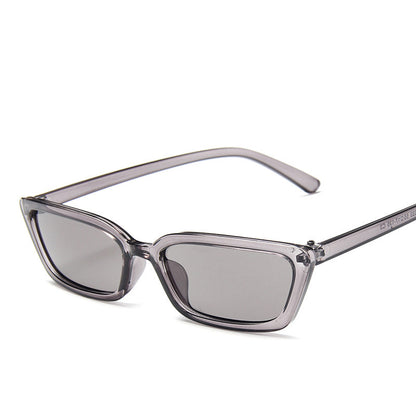 Narrow sunglasses, two-tone, trendy statement