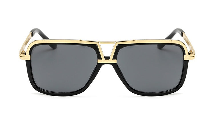 Herren Retro Sonnenbrille Oversize Frosch Statement