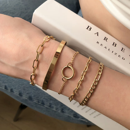 Trendiges Armband mit Ring-Design, individueller Stil