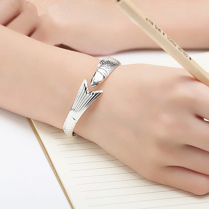 Modisches offenes Damenarmband „JINLONGYU“ mit Glückssymbol