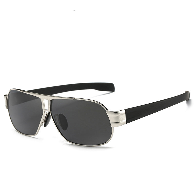 Herren Sonnenbrille Metall Eckig Polarisiert Statement