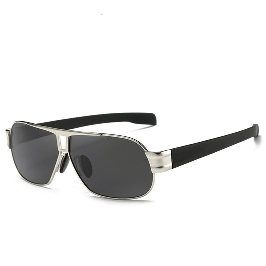 Herren Sonnenbrille Metall Eckig Polarisiert Statement