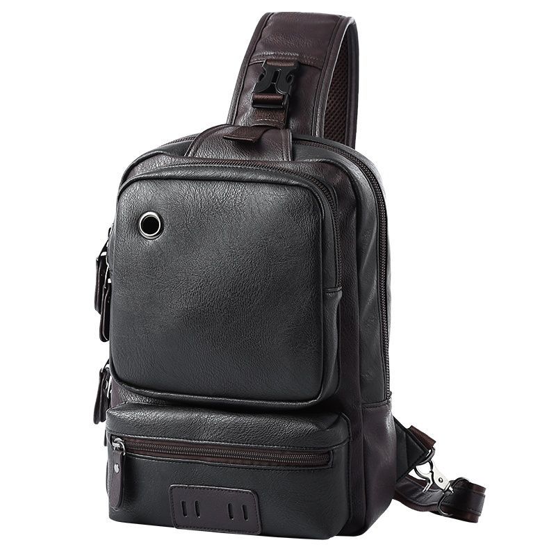 Fashionable men's shoulder bag with large capacity