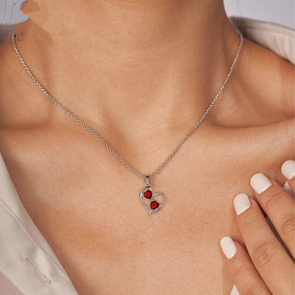 Modische Halskette mit Unendlichkeits-Herzanhänger