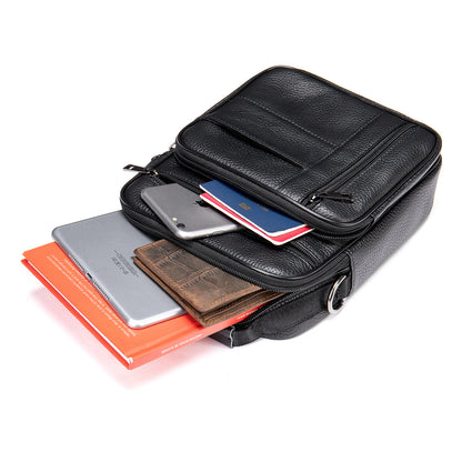 Vintage-Umhängetasche aus Rindsleder für Herren