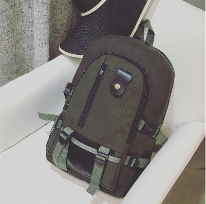 Large men's canvas backpack for work, sports, travel and hiking