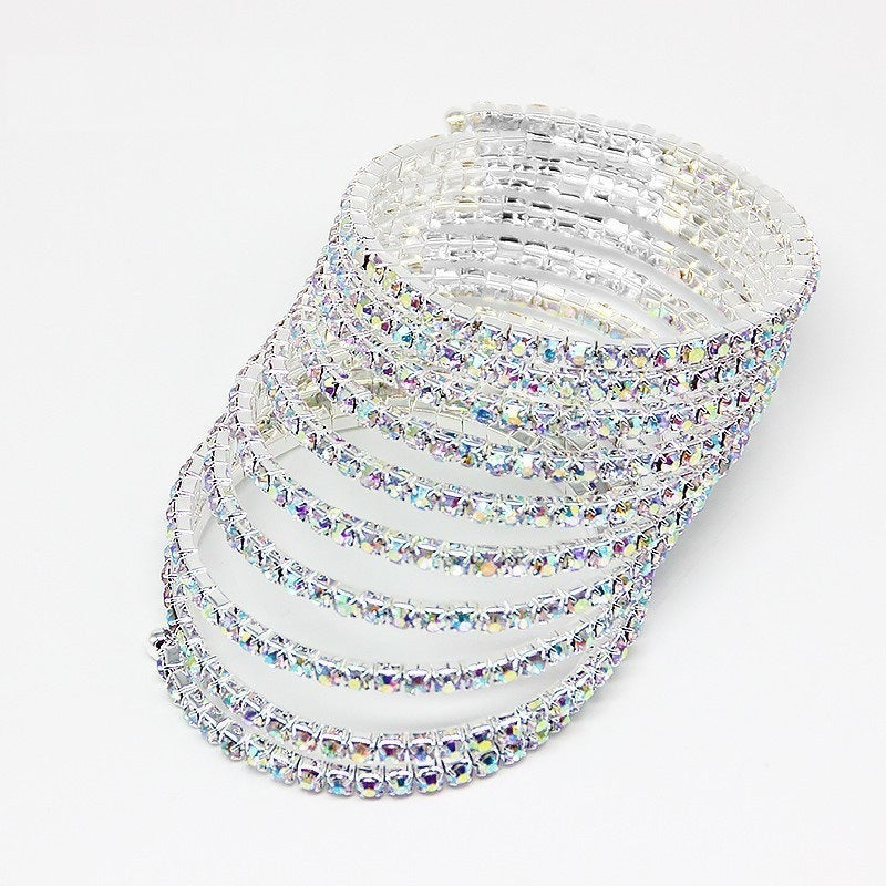 Strass Armband Damen AB Color Statement Schmuck