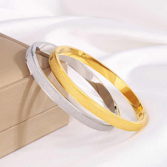 Armband aus Titanstahl mit Sternenhimmel-Optik und Goldsprenkel-Effekt, farbbeständig