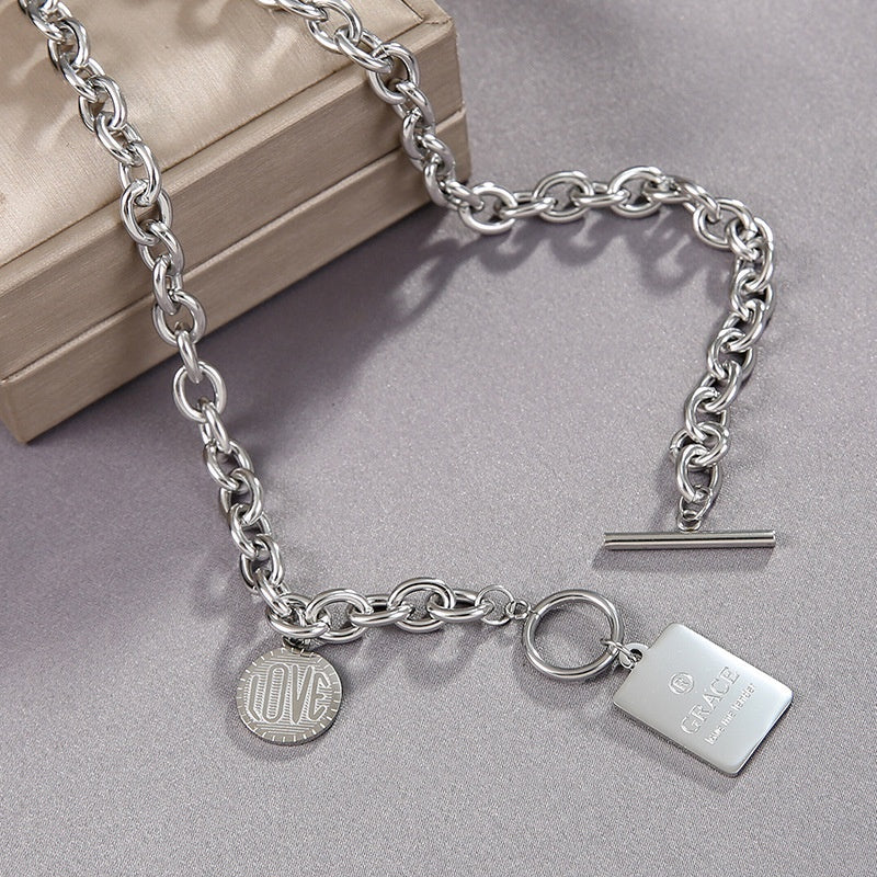 Hip-Hop-Halskette für Damen mit dicker Kette