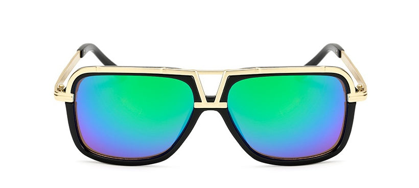 Herren Retro Sonnenbrille Oversize Frosch Statement