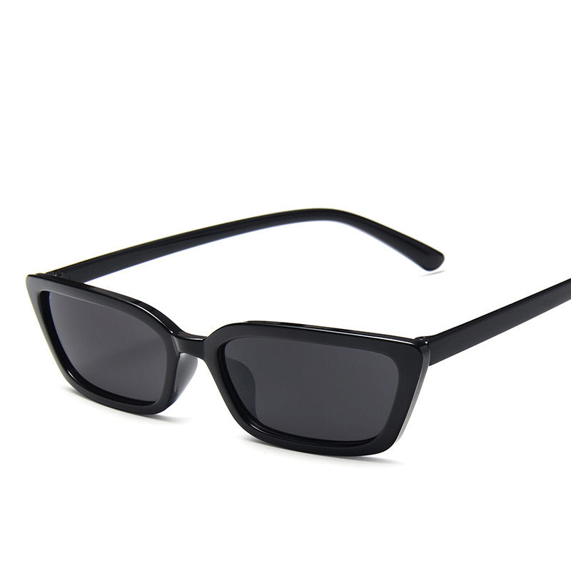 Narrow sunglasses, two-tone, trendy statement