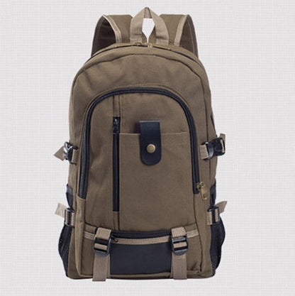 Large men's canvas backpack for work, sports, travel and hiking