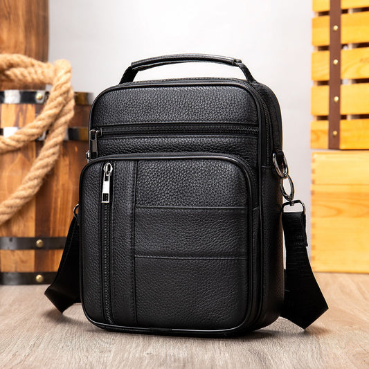 Vintage-Umhängetasche aus Rindsleder für Herren