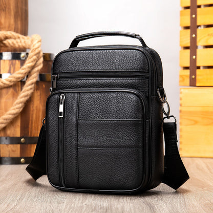 Vintage-Umhängetasche aus Rindsleder für Herren