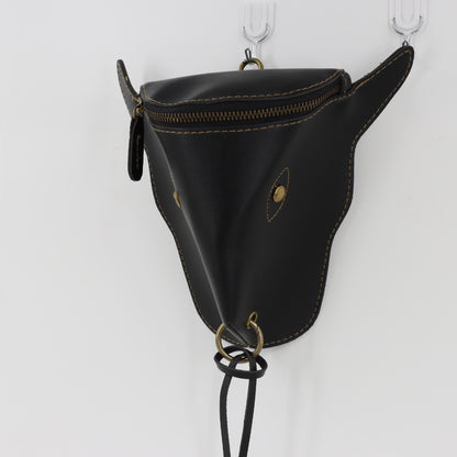Herren-Gürteltasche mit Ochsenkopf-Design