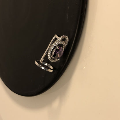 Fingertip-Nagelring mit Schmuckstein