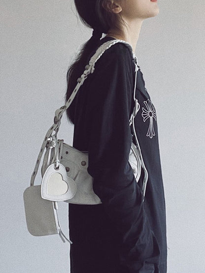 Personalized crescent-shaped bag, 3-in-1 mom bag