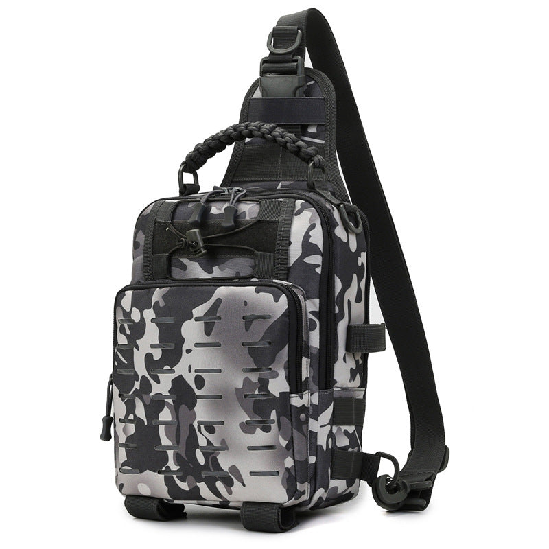 Crossbody-Gürteltasche und Rucksack für Angelruten, spezieller Ausrüstungsrucksack mit großem Stauraum