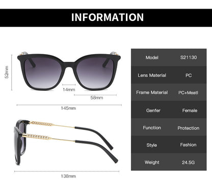 Metall Randlos Sonnenbrille Vintage Street Statement